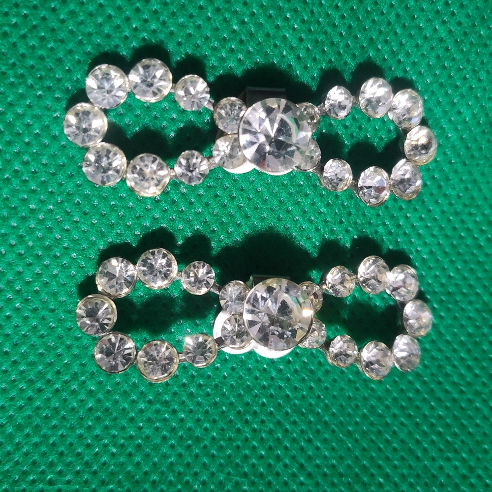 Vintage Crystal shoe clips